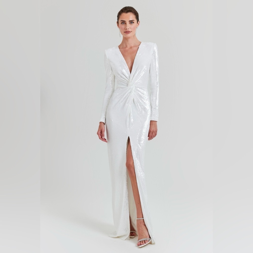 Nadine Merabi JENNIFER WHITE DRESS Medium